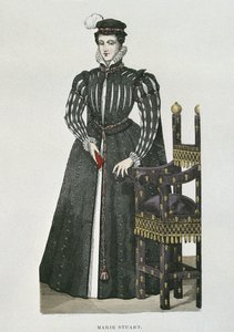 Mary Queen of Scots (1542-87), kopie van een miniatuur uit het Recueil de Gaignieres