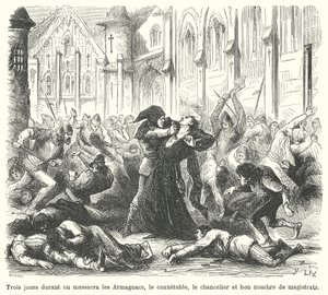 Bloedbad van de Armagnacs door de Bourgondiërs, Parijs door French School