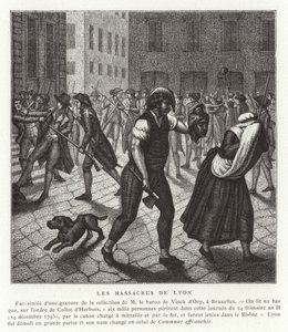 Bloedbaden in Lyon, Franse Revolutie, december 1793 door French School