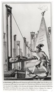 Maximilien de Robespierre (1758-94) Executie van de Beul door French School