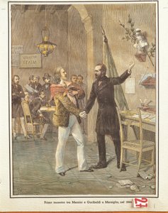 Mazzini en Garibaldi ontmoeten elkaar in Marseille