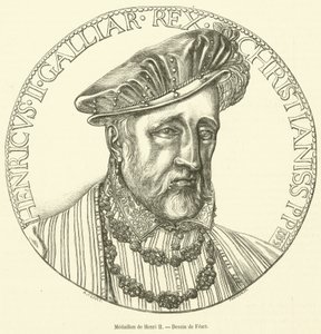 Medaillon de Henri II door French School