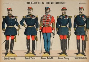Leden van de Generale Staf van het Franse leger tijdens de Frans-Duitse Oorlog door French School