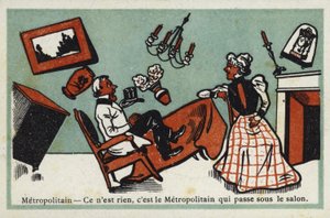 Metro - het is niets, het is de metro die onder de lounge passeert door French School