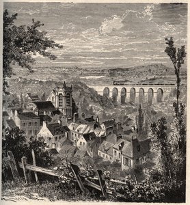 Meudon - departement Hauts-de-Seine - gravure in 