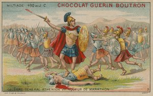 Miltiades, Atheense generaal en overwinnaar van de Slag bij Marathon, 490 v.Chr.