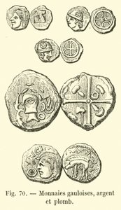 Gallische munten, zilver en lood