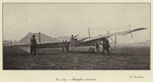 Monoplane Antoinette (gravure) door French School