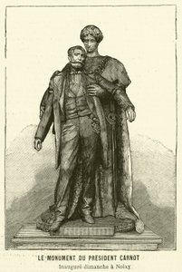 Monument Voor De Vermoorde Franse President Sadi Carnot
