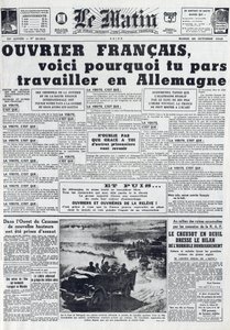 Ochtendkrant nr. 21311 van 20 oktober 1942: De Sto - Verplichte Arbeidsdienst - Waarom werken in Duitsland