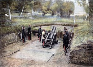 Mortierschool van 220 - in Militair Album - Voetartillerie door French School