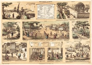 Beweging en rust (kleurenlitho)