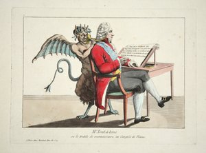 Mr. Tout-a-tous ou le Modele de Reconnaissance, au Congres de Vienne, uitgegeven 1815 door French School