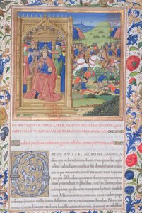 Ms. 1581 f. 371v Illustratie uit Boek XIX (Van het vertrek van de Joden uit Babylon tot Fadus de Romeinse procurator), Hoofdstuk 1 van de Oudheden van de Joden (Antiquitates Judaicae) door Flavius Jos