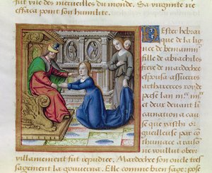 Ms 17 Esther, uit Vie des Femmes Celebres, c.1505