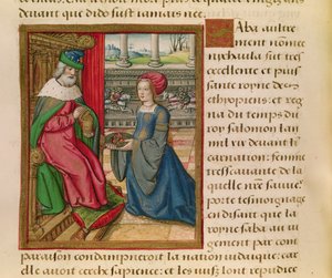 Ms 17 De koningin van Sheba, uit Vie des Femmes Celebres, ca.1505