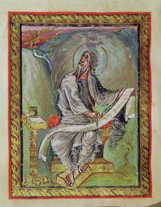St. Johannes de Evangelist, uit de Ebbo-evangeliën, c.816-835