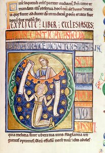 Ms 1 fol.235 Het Boek Prediker, uit de Souvigny Bijbel door French School