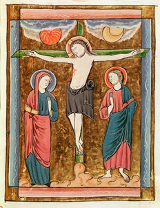 Ms 3016 fol.18r De Kruisiging, uit Psautier a lUsage de Paris