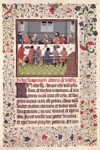 Ms 370 fol.184 Het Laatste Avondmaal