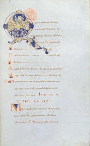 Ms 384 Antifonarium van de Abdij van Saint Denis, 11e eeuw door French School
