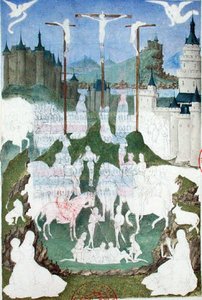 Ms 473 De Kruisiging of Golgotha, onvoltooide miniatuur uit de 