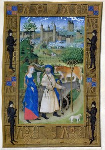 Ms 473 De vlucht naar Egypte, uit de Getijden van Karel van Frankrijk, c.1466-69