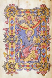 Ms 479 fol.53 St. Marcus, uit Les Evangiles de l