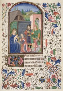 Ms Euing 4 f.49r De Wijzen, uit de Glasgow Hours door French School