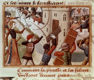 Ms Fr 5054 f.66v Het Beleg van Parijs, oktober 1428, 