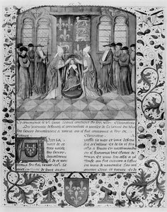 Ms Fr 83 fol.205 Kroning van Hendrik VI (1421-71)