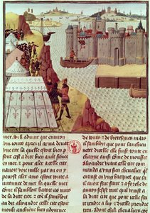 Pagina uit de Histoire du Grand Alexandre door Jean Vauquelin, ca.1465