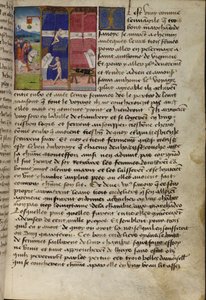 Ms Hunter 252 f.75v Hostel, uit Les Cent Nouvelles Nouvelles, 1462
