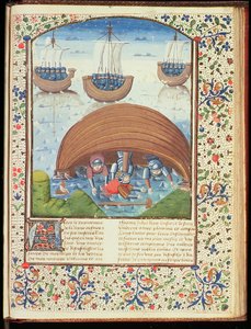 Het Lot van Seleucus, uit De Val van Prinsen, door Giovanni Boccaccio (1313-75) 1467 door French School