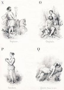 N O P Q: Neptunus, Omphal, Pandora, Quies door French School