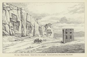 Naksh-i-Rustem, algemeen overzicht van de necropolis door French School