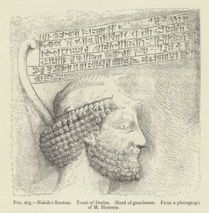 Naksh-i-Rustem, graf van Darius, hoofd van wachter door French School