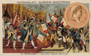 Napoleon en de verdeling van de adelaarstandaarden