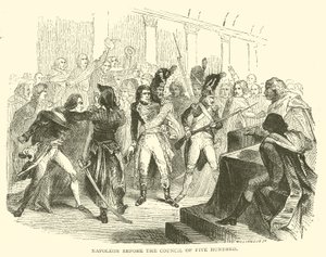 Napoleon voor de raad van vijfhonderd door French School