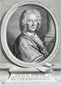 Nicolas Bernier (1665-1734) gegraveerd door Etienne Fiquet (1719-94) door French School