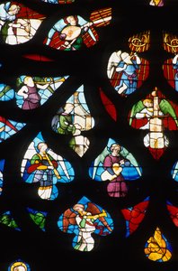 Detail van noordelijke roosvenster