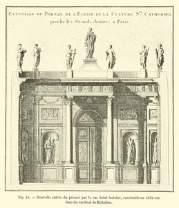 Nieuwe ingang van het prioraat via de rue Saint-Antoine, gebouwd in 1634 op kosten van kardinaal de Richelieu