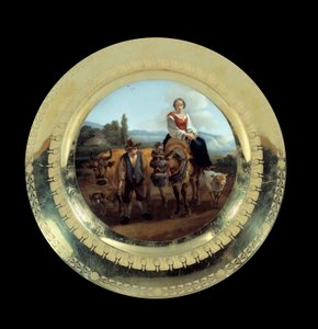 Objecten Eerste Keizerrijk: bord van de Prins Eugène-servies door French School