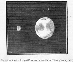 Observatie van de problematische satelliet van Venus (Cassini) door French School