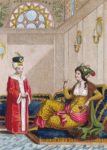 Ottomaanse kroonprins met zijn favoriete sultana, c.1813