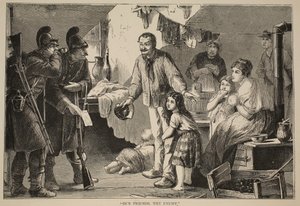 Onze vrienden, de vijand, illustratie uit Cassells Geschiedenis van de Oorlog tussen Frankrijk en Duitsland, 1870-1871 door French School
