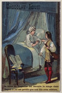 De moeder van Paganini vertelt over haar droom waarin werd voorspeld dat hij beroemd zou worden door French School