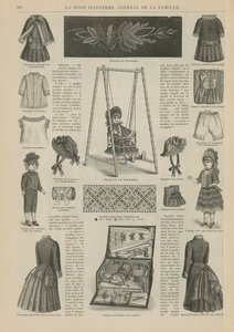 Pagina uit La Mode Illustrée door French School