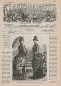 Pagina uit La Mode Illustrée door French School