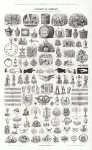 Pagina uit Vignettes Typographiques door French School